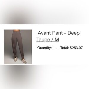 Michi L’Avant Pant - Deep taupe size medium
